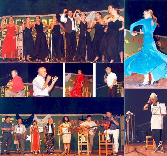 Comisión de fiestas del año 2001 en Higueruela