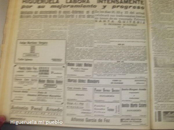 año 1944 Higueruela mejora