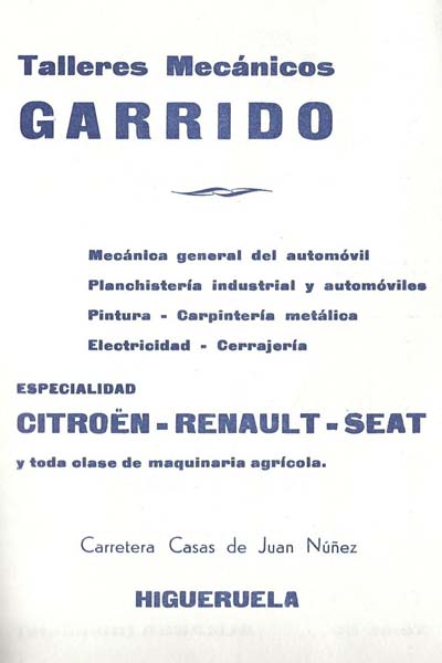 Taller mecánico de Garrido